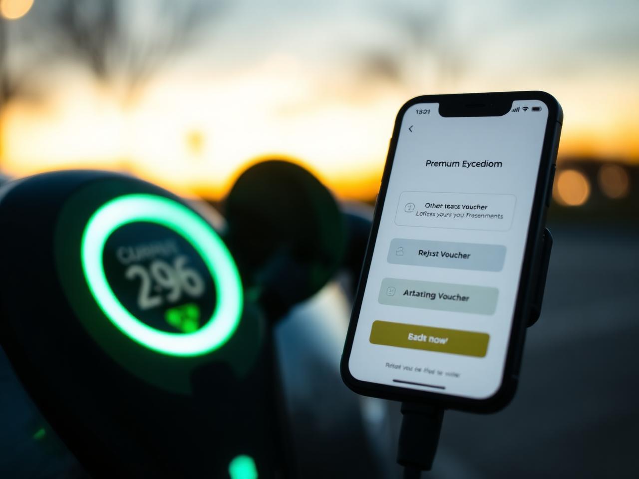 Digitale Ladebonus-Aktivierung auf dem Smartphone